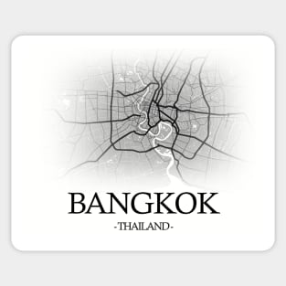 Bangkok City Map - Thailand Cartography Sticker